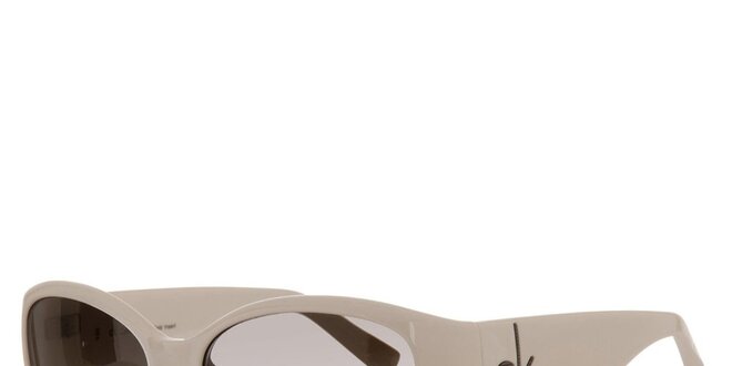 Dámske krémové slnečné okuliare Calvin Klein