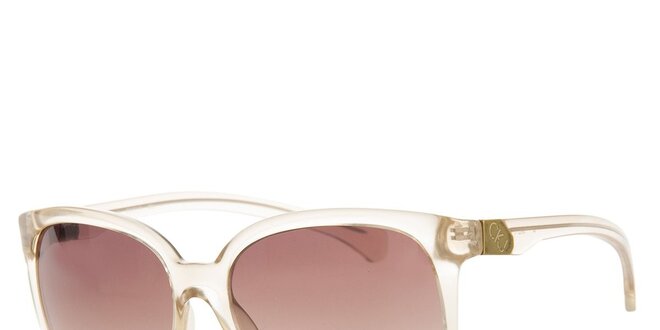 Dámske transparentné slnečné okuliare Calvin Klein s kovovými detailami