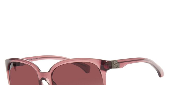 Dámske ružovo-vínové slnečné okuliare Calvin Klein s kovovými detailami