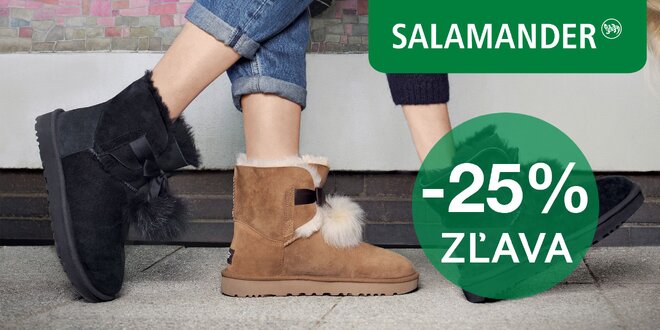 25% zľava na obuv a kabelky zo Salamander