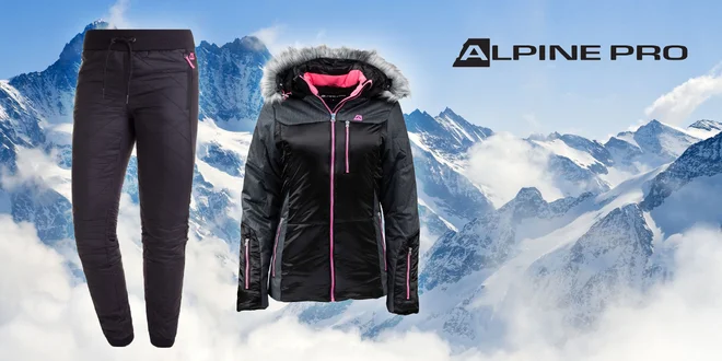Dámské zateplené nohavice a bunda Alpine Pro!