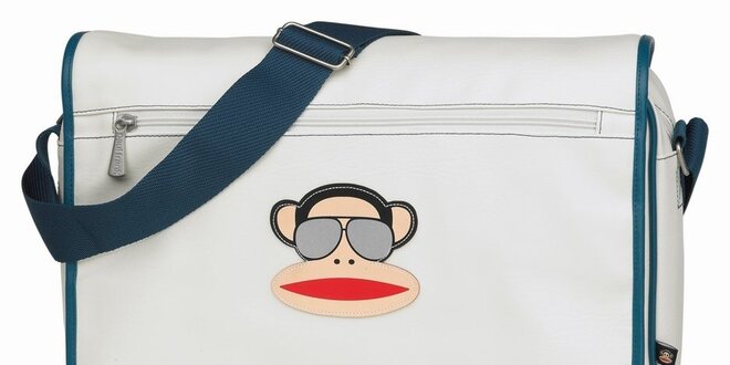 Modro-biela taška s opicou Paul Frank