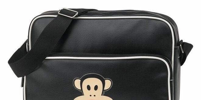 Čierna taška na notebook s opičkou Paul Frank