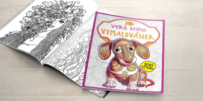 Vymaľujte sa zo stresu-Veľká kniha maľovaniek
