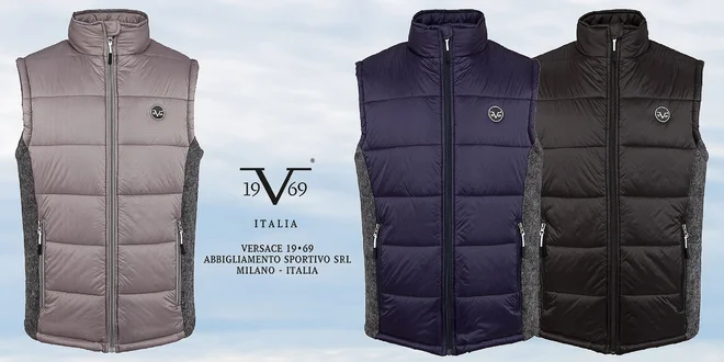 Pánske prešívané vesty Versace 19.69