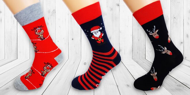 Bláznivé vianočné ponožky