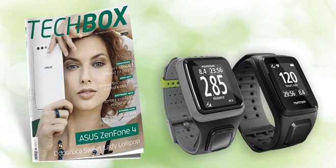 Predplatné časopisu TECHBOX + značkové športové hodinky TomTom