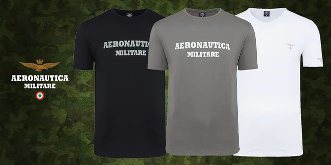 Set 3 tričiek talianskej značky Aeronautica Militare