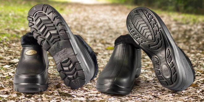 Pánske a dámske zateplené topánky FLAMEshoes v čiernej farbe