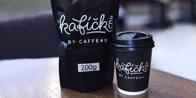 Balené zrnkové kávy Kafíčko by CAFFE4U