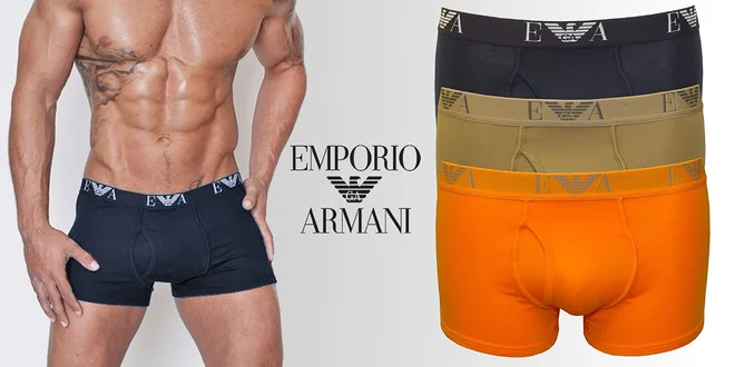 Set 3 komfortných boxeriek Emporio Armani
