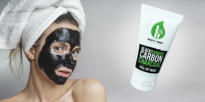 Čierna pleťová maska BLACK BAMBOO CARBON CHARCOAL