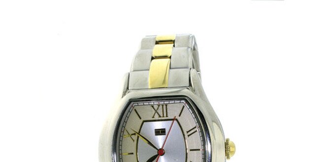 Dámske béžovo-zlaté náramkové hodinky Tommy Hilfiger