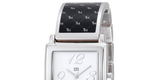Dámske čierno-strieborné náramkové hodinky Tommy Hilfiger