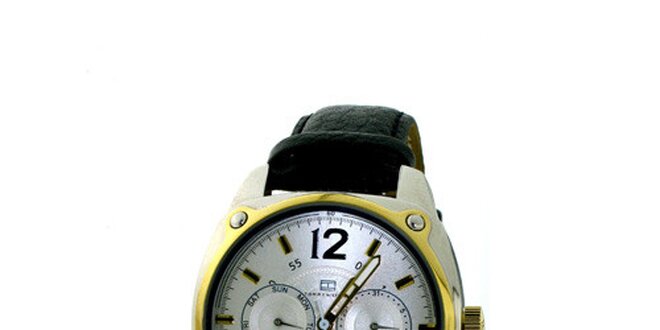 Dámske čierno-zlaté náramkové hodinky Tommy Hilfiger