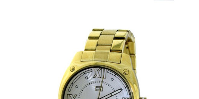 Dámske zlatené náramkové hodinky Tommy Hilfiger