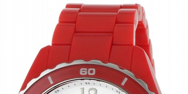 Dámske červené náramkové hodinky Tommy Hilfiger