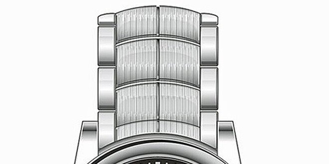 Pánske oceľové náramkové hodinky Tommy Hilfiger s čiernym ciferníkom