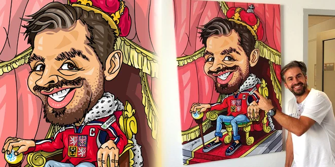 Ručne kreslená karikatúra na mieru