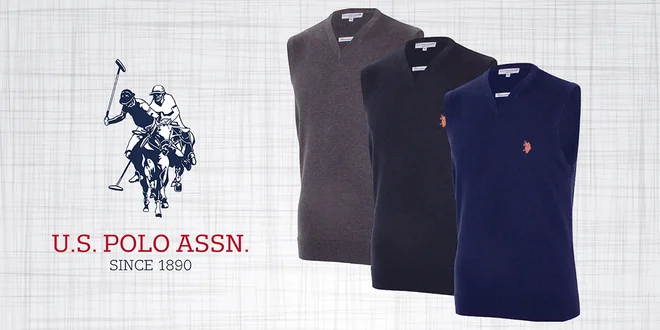 Pánske svetre bez rukávov od značky U.S. Polo Assn