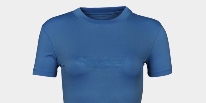 Dámske modré tričko Sweep s logom