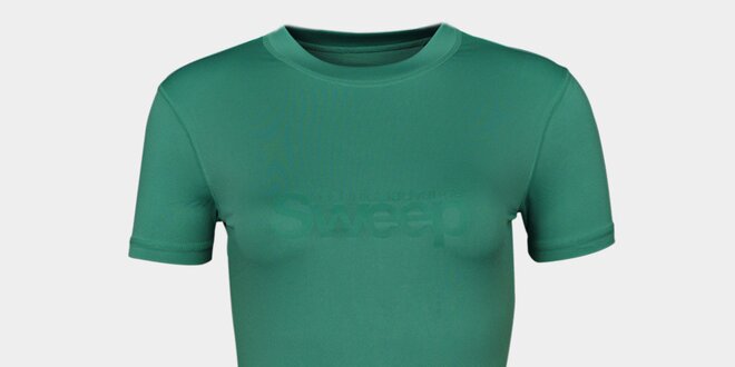 Dámske zelené tričko Sweep s logom
