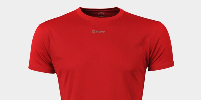 Pánske červené funkčné tričko Sweep