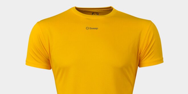 Pánske žlté funkčné tričko Sweep