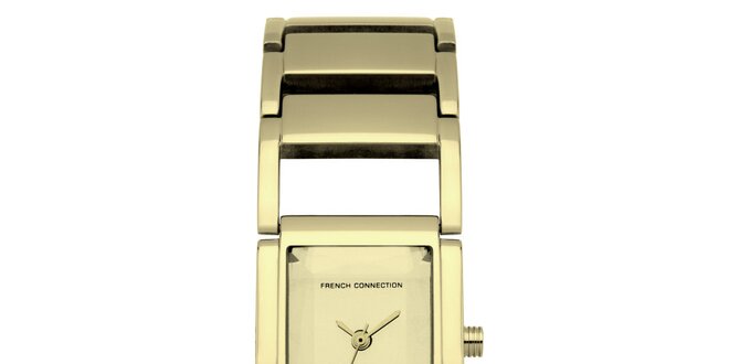 Dámske zlaté oceľové hodinky French Connection