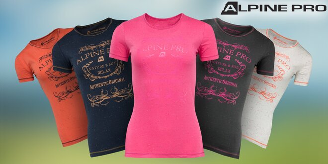 Dámske bavlnené tričká Alpine Pro