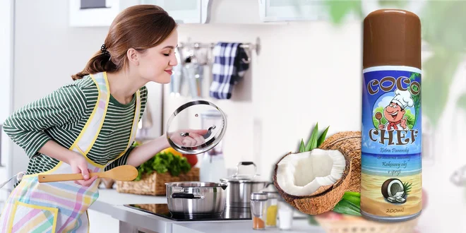 Kokosový olej v spreji CocoChef
