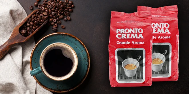 Znamenitá pražená zrnková káva Lavazza