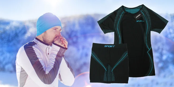 Set športového termoprádla s krátkym alebo dlhým rukávom