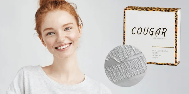 Bieliace pásiky na zuby Cougar DeLuxe