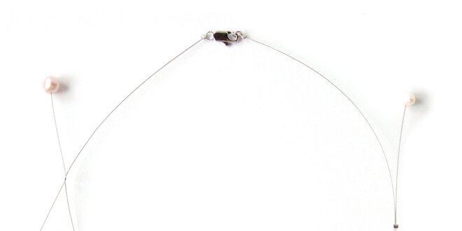 Dámsky náhrdelník s bielymi perlami Orchira