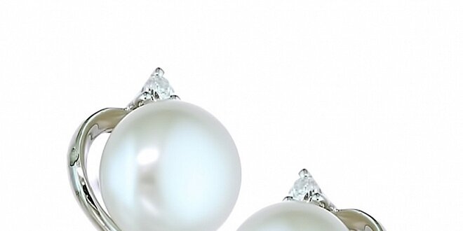 Dámske perlové náušnice Orchira