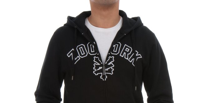 Pánska čierna mikina Zoo York s veľkým logom