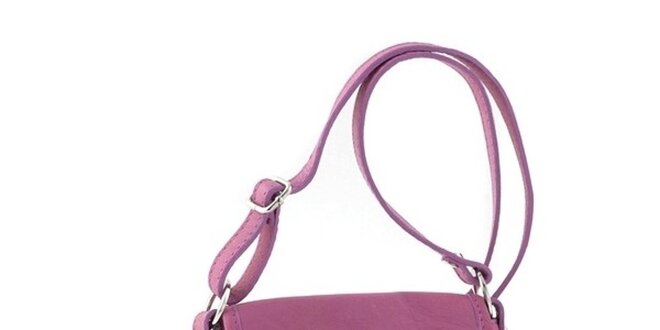 Dámska rúžová kožená kabelka Ore 10