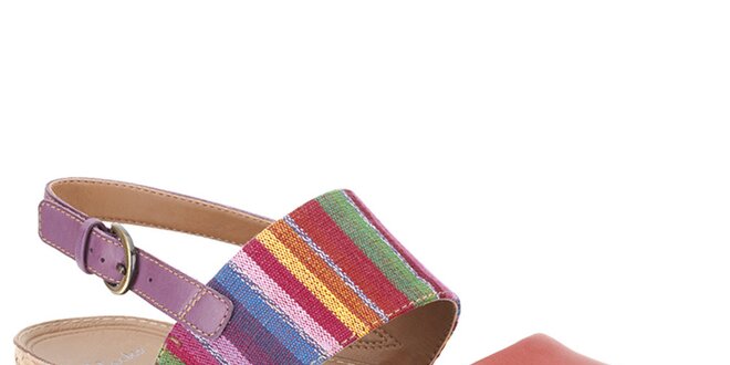 Dámske pestrofarebné sandále Clarks