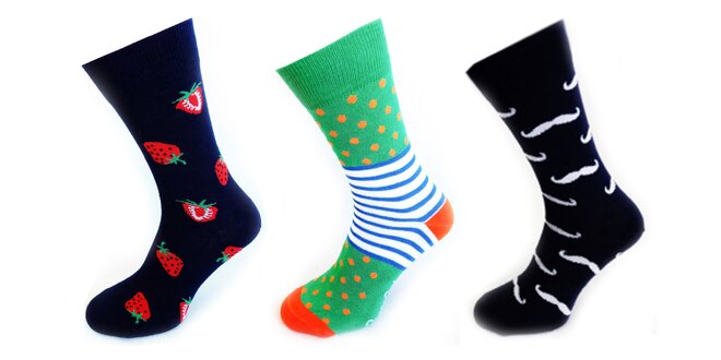 Bláznivé rodinné ponožky Crazy socks