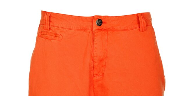 Pánske oranžové šortky Lee Cooper