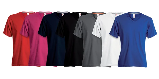 Klasické dámske tričko V-NECK s krátkym rukávom