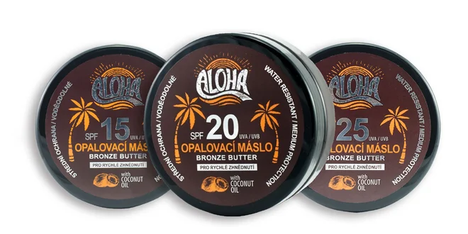 Opaľovacie maslo ALOHA s jemnou kokosovou vôňou