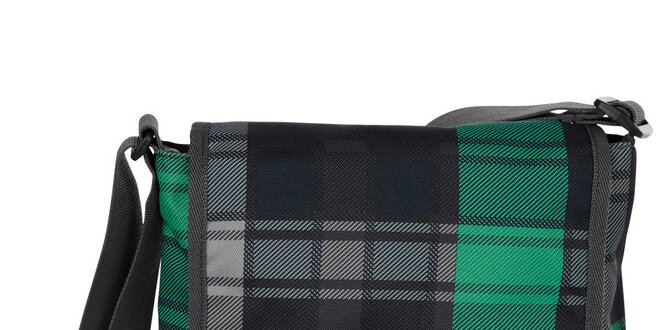 Dámska zeleno-čierna kockovaná taška Chiemsee