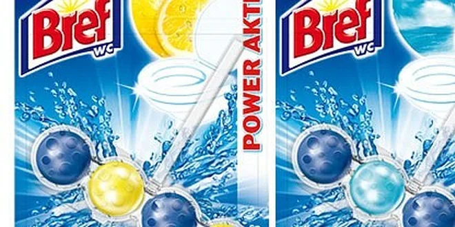 10 balení WC blokov Bref Power Aktiv