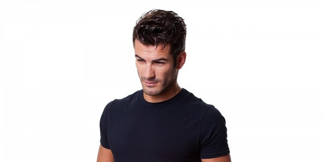 Pánske čierne tričko Guess  by Marciano s potlačou