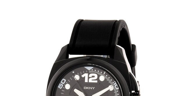Dámske čierne športové hodinky DKNY