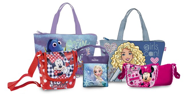 Detské tašky a kabelky s obľúbenými postavičkami