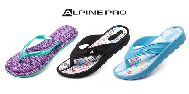 Dámske aj UNISEX žabky Alpine Pro