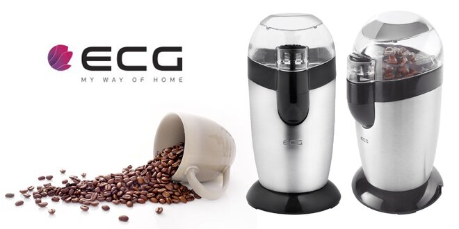 Výkonný mlynček na kávu českej značky ECG